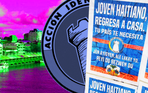Vergüenza: Empapelan Valdivia con pancartas racistas